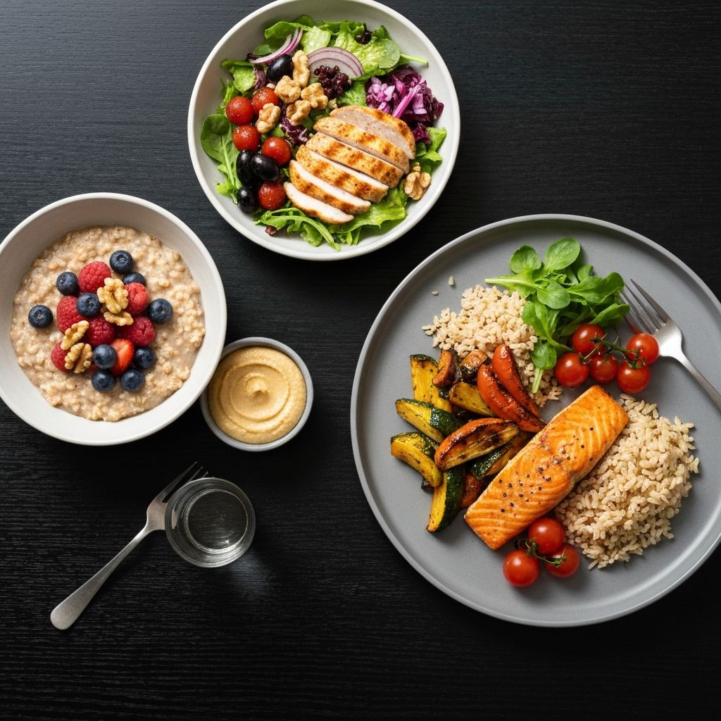 Mahlzeiten über den Tag